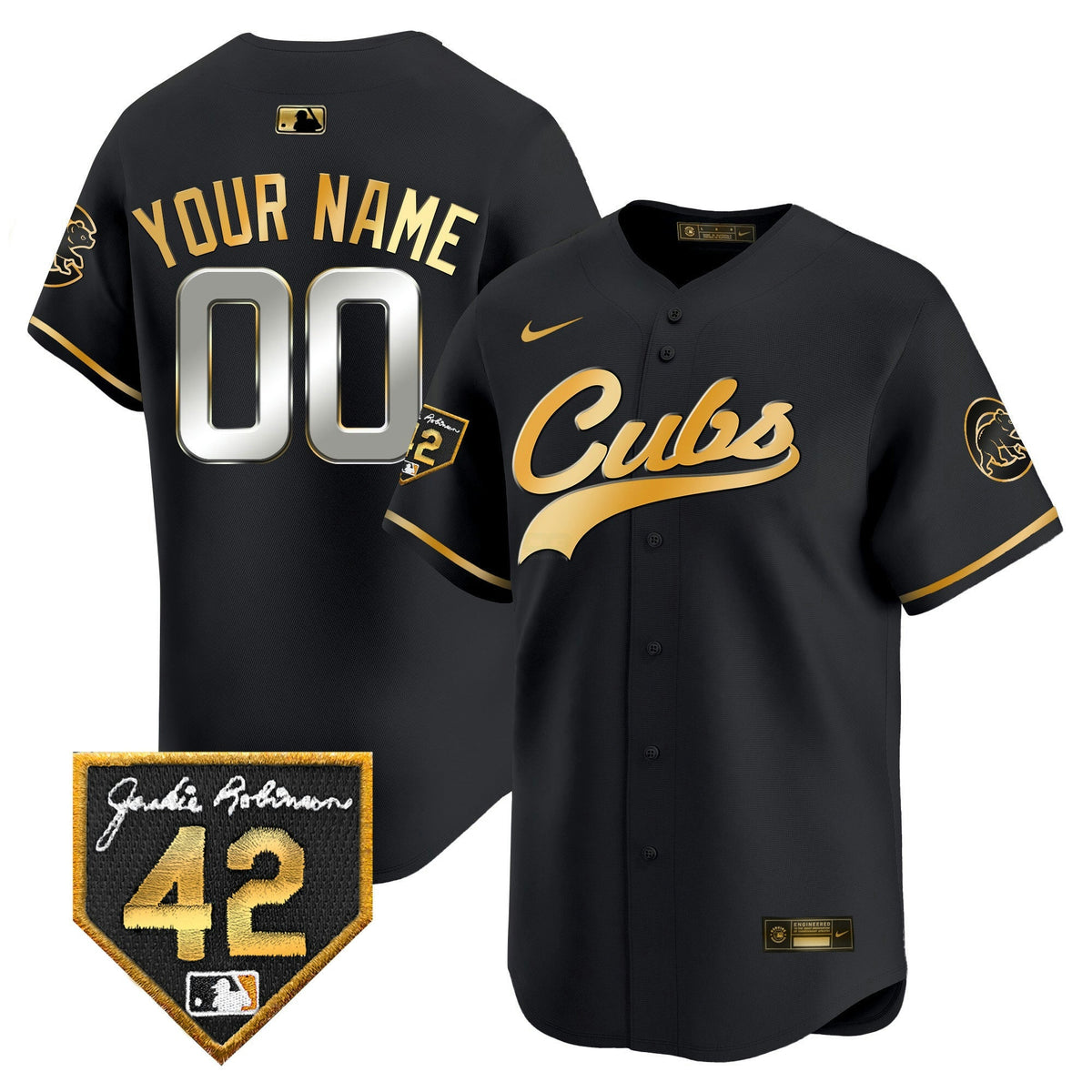 Camisa MLB Chicago Cubs Chicago 2024 Jackie Robinson Patch Vapor Premier Limited Jersey
