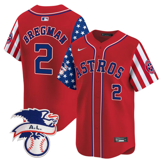Camisa MLB Houston Astros Men’s 2024 Fourth of July Vapor Premier Limited Jersey