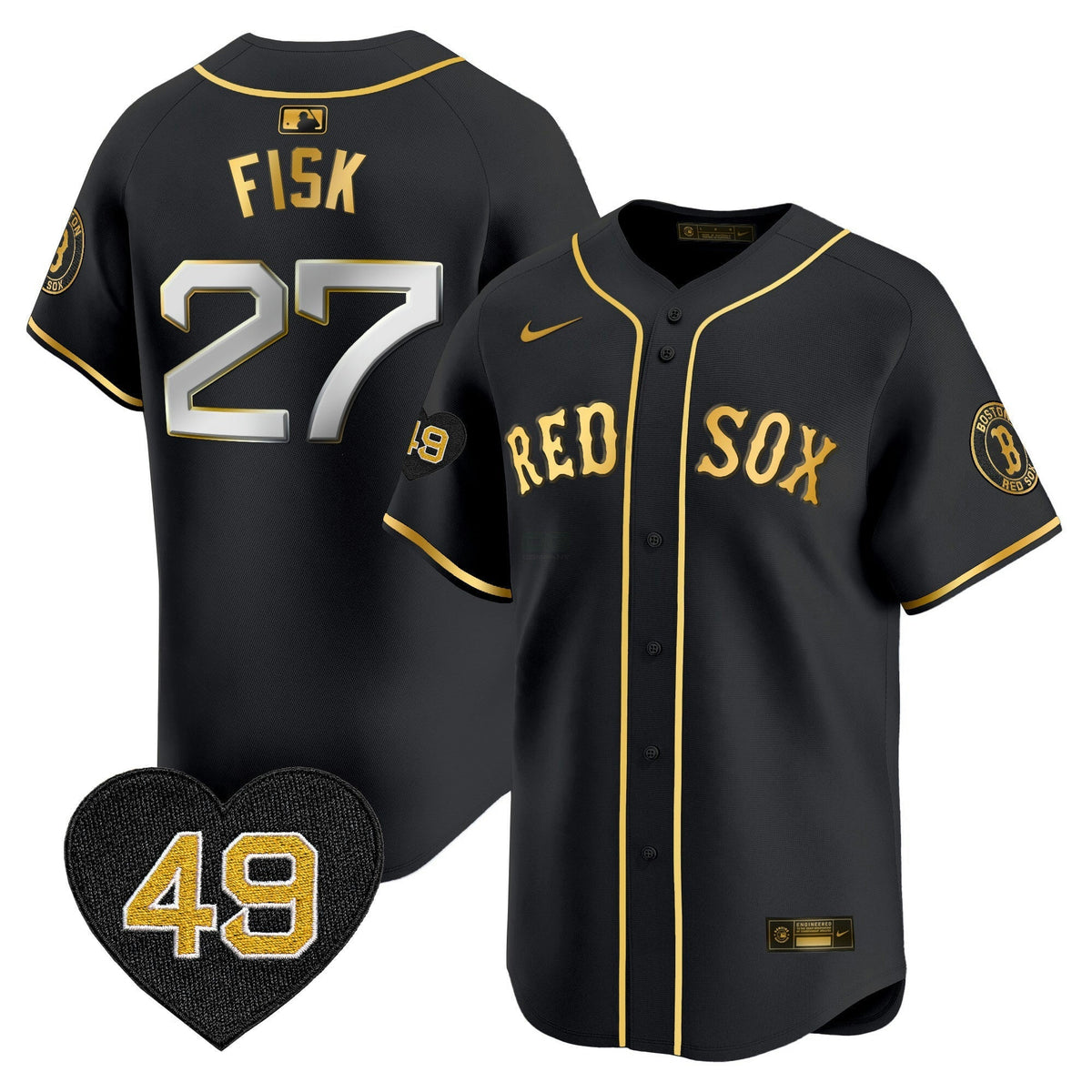 Camisa MLB Men’s Boston Tim Wakefield Patch Vapor Premier Limited Jersey
