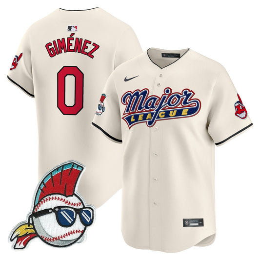 Camisa MLB Men’s Cleveland Indians Major League Vapor Premier Limited Jersey