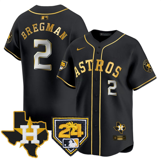 Camisa MLB Men’s Houston 2024 Spring Training & Texas Patch Vapor Premier Limited Jersey