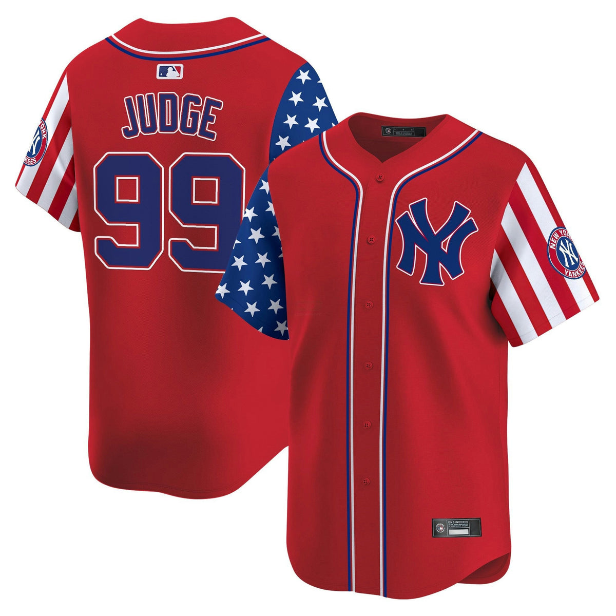 Camisa MLB New York Yankees Men’s New York 2025 Independence Day Vapor Premier Limited Jersey