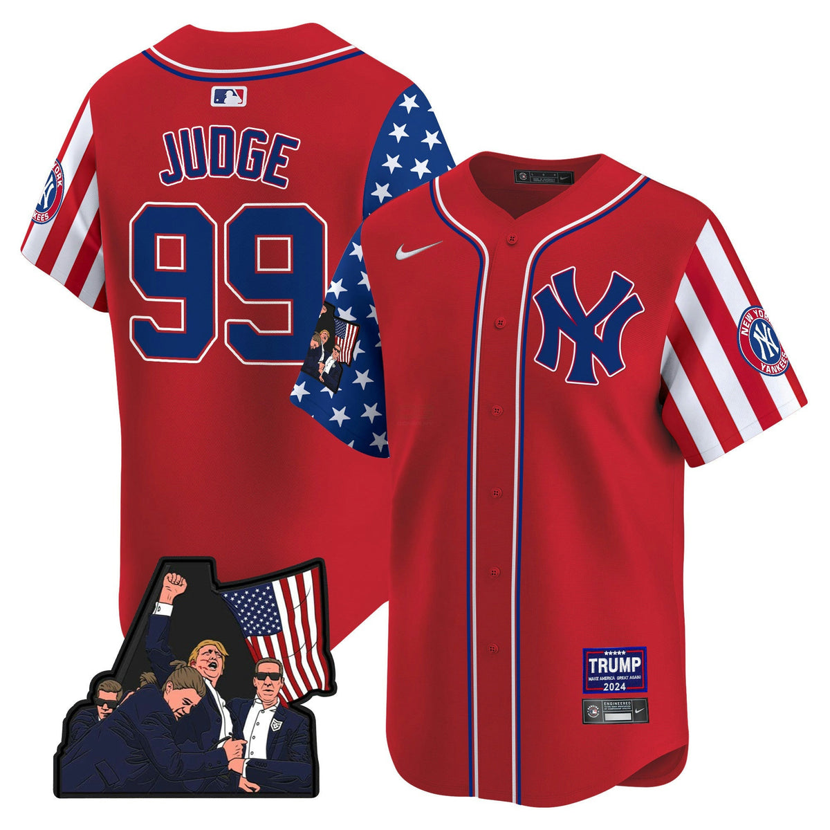 Camisa MLB Men’s New York Make American Great Again Vapor Premier Limited Jersey