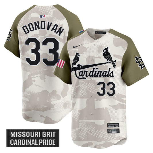 Camisa MLB Men’s St. Louis 2025 Armed Forces Day Vapor Premier Limited Jersey