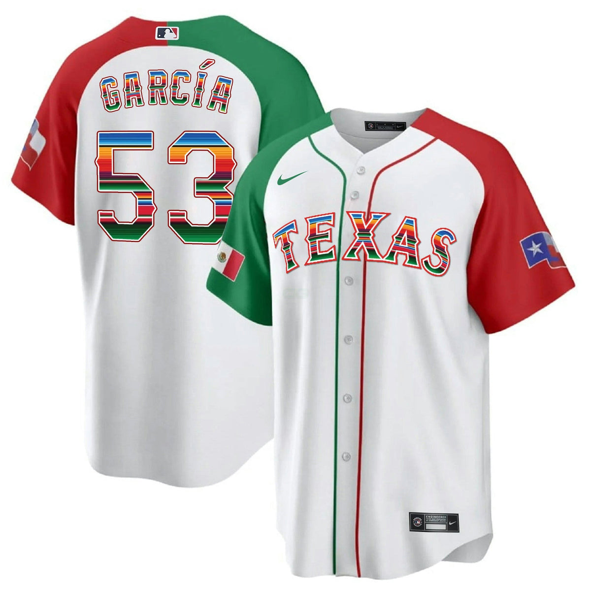 Camisa MLB Men’s Texas Mexican Heritage Night Cool Base Jersey – Away