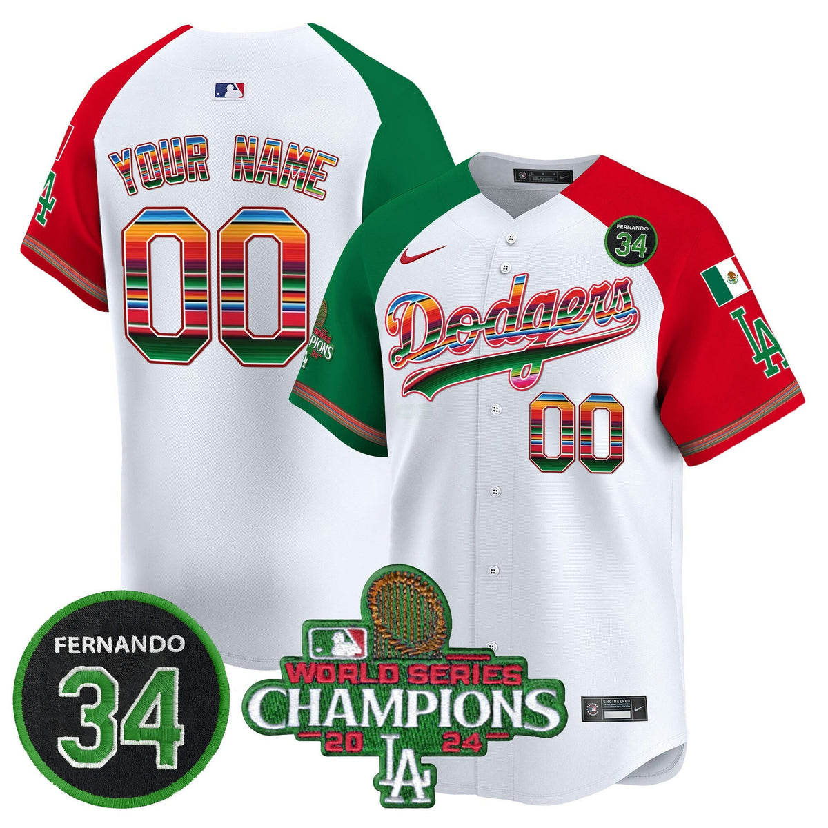 Camisa MLB Mexico 2024 World Series Champions Vapor Premier Limited Jersey V2