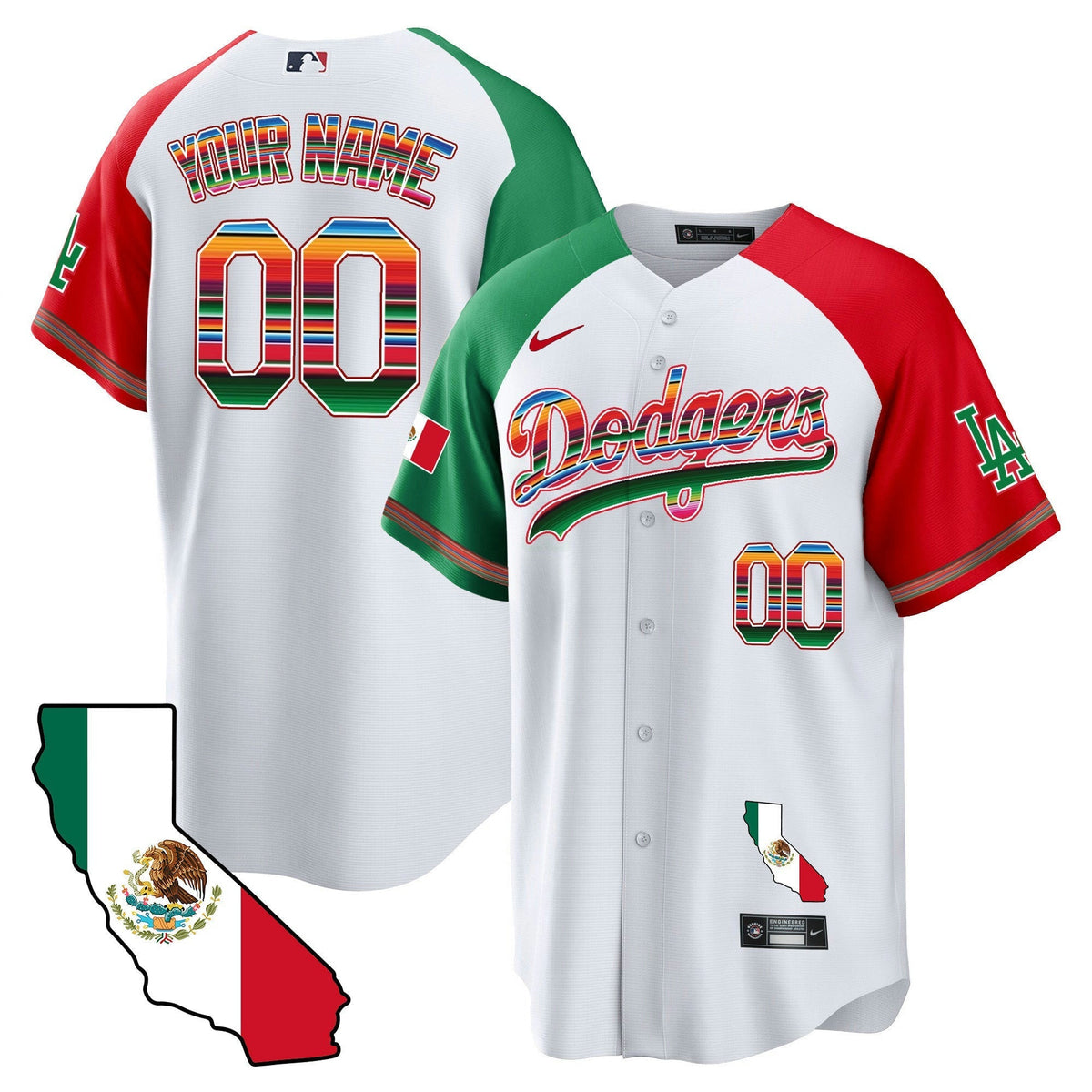 Camisa MLB Mexico California Map Cool Base Jersey