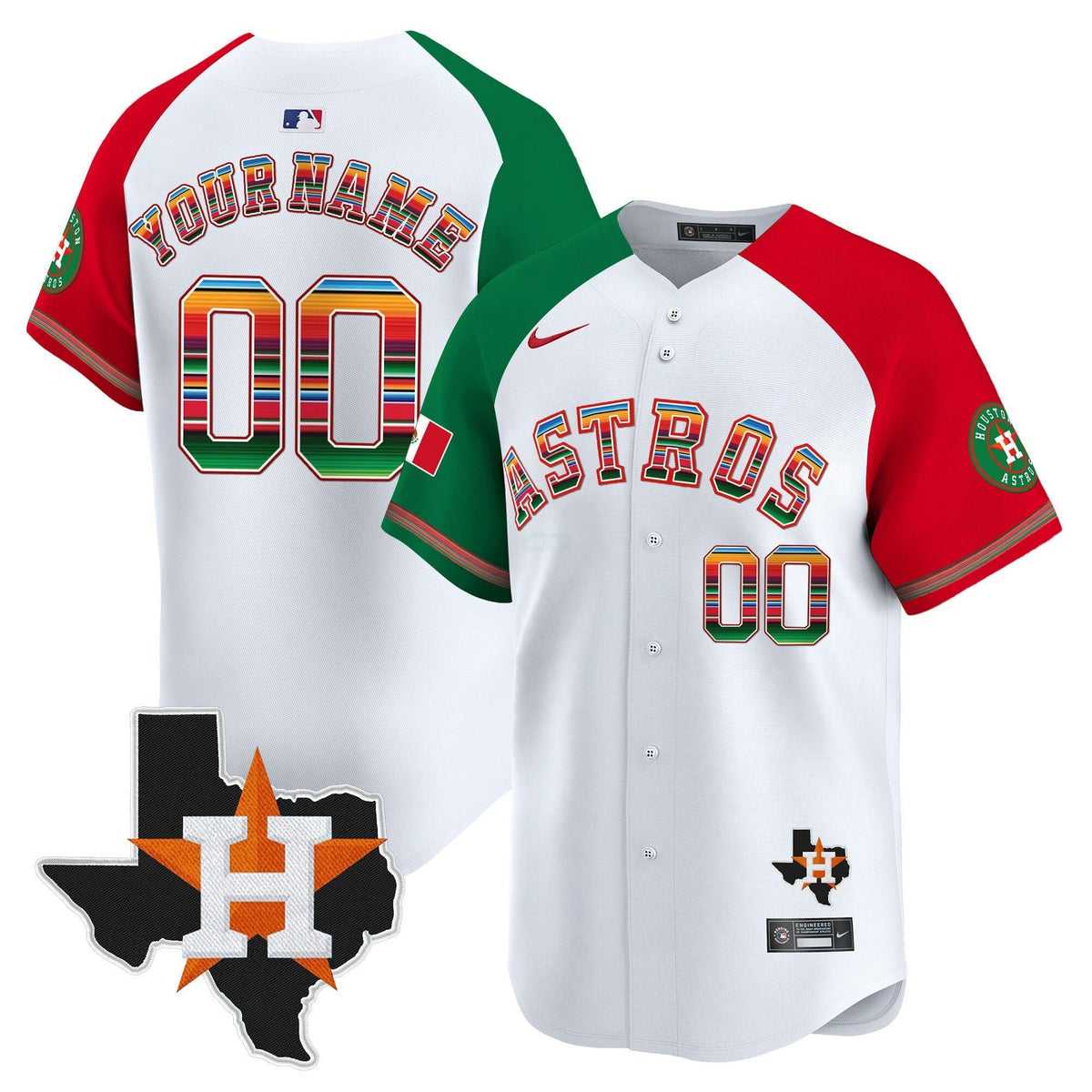 Camisa MLB Mexico Texas Patch Vapor Premier Limited Jersey