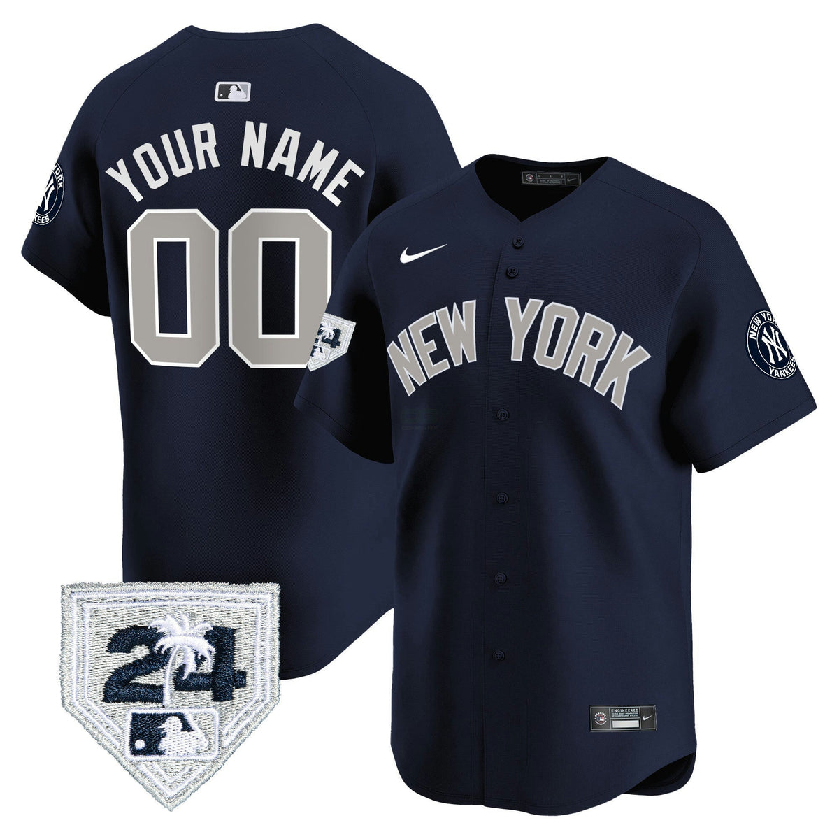 Camisa MLB New York 2024 Spring Training Patch Vapor Premier Limited Jersey V3