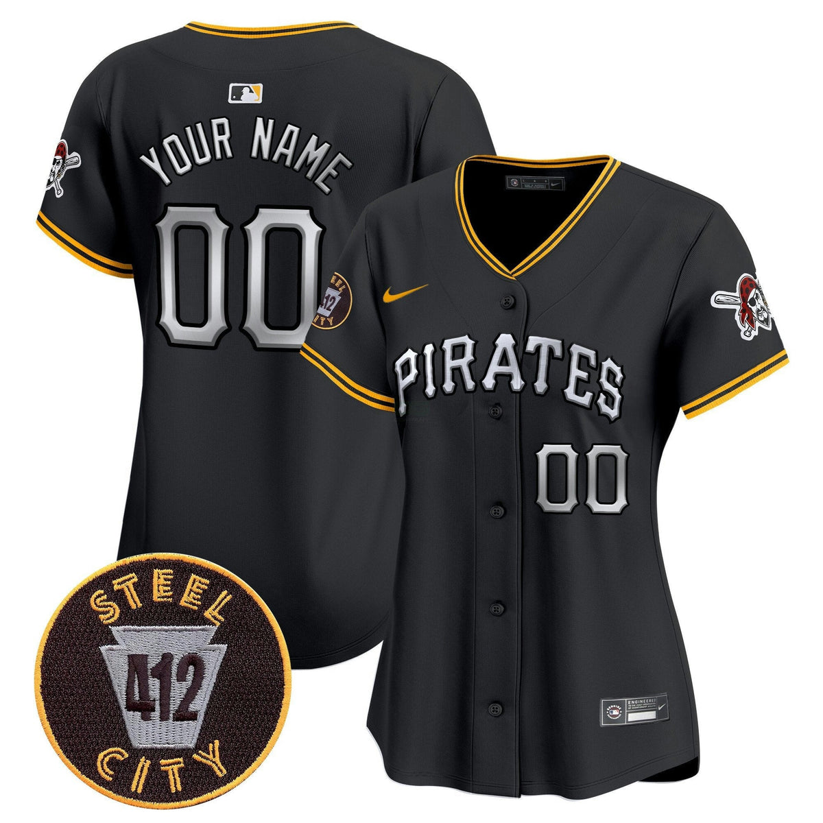 Camisa MLB Pittsburgh 412 Patch Vapor Premier Limited Jersey V6