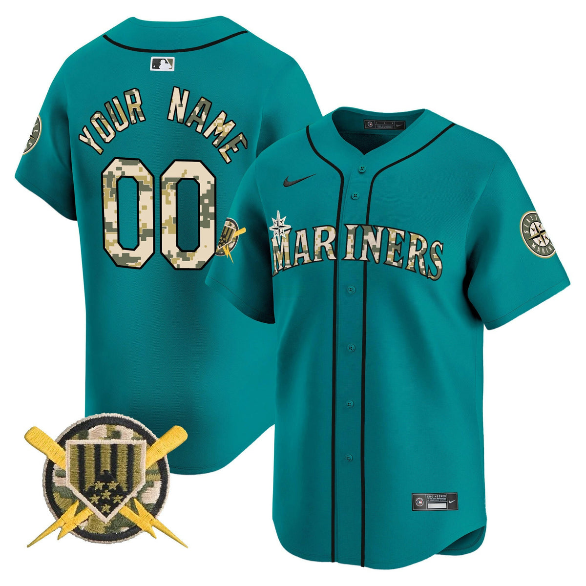 Camisa MLB Seattle Armed Forces Day Vapor Premier Limited Jersey