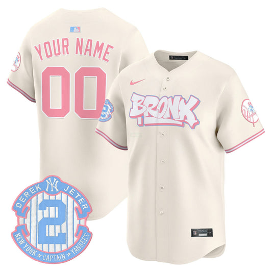 Camisa MLB The Bronx Graffiti Bubblegum Pink Vapor Premier Limited Jersey V2