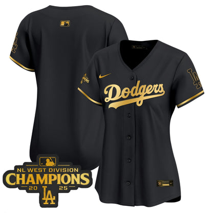 Camisa MLB Women’s 2025 NL West Division Champions Patch Dourada Trim Vapor Premier Limited Jersey