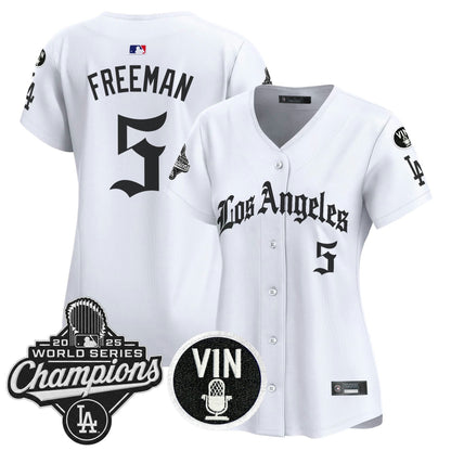 Camisa MLB Women’s 2025 World Series Champions Vapor Premier Limited Jersey – LA Gothic Edition