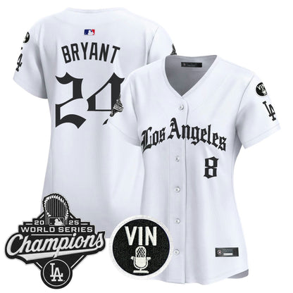 Camisa MLB Women’s 2025 World Series Champions Vapor Premier Limited Jersey – LA Gothic Edition