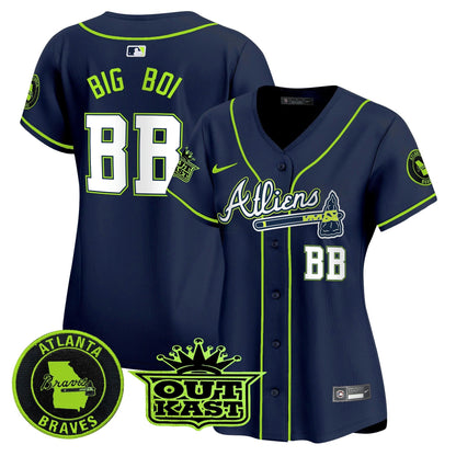 Camisa MLB Women’s Atlanta Atliens Vapor Premier Limited Jersey
