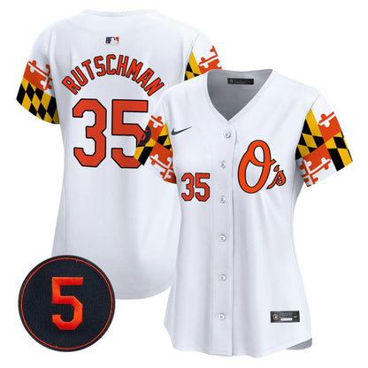 Camisa MLB Women’s Baltimore Robinson Patch Vapor Premier Limited Jersey V5