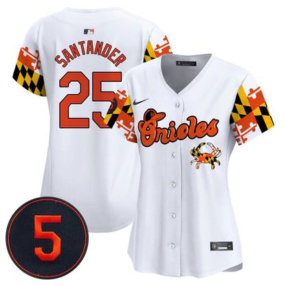 Camisa MLB Women’s Baltimore Robinson Patch Vapor Premier Limited Jersey V7