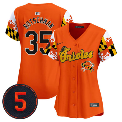 Camisa MLB Women’s Baltimore Robinson Patch Vapor Premier Limited Jersey V7