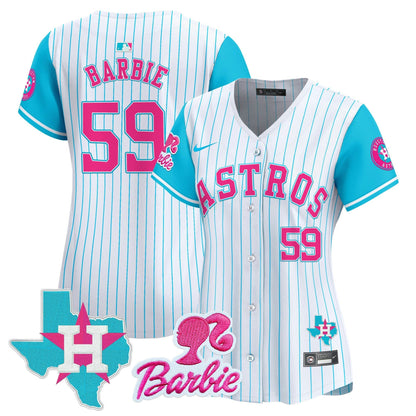 Camisa MLB Women’s Barbie Patch Vapor Premier Limited Jersey
