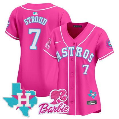 Camisa MLB Women’s Barbie Patch Vapor Premier Limited Jersey