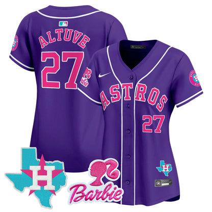 Camisa MLB Women’s Barbie Patch Vapor Premier Limited Jersey