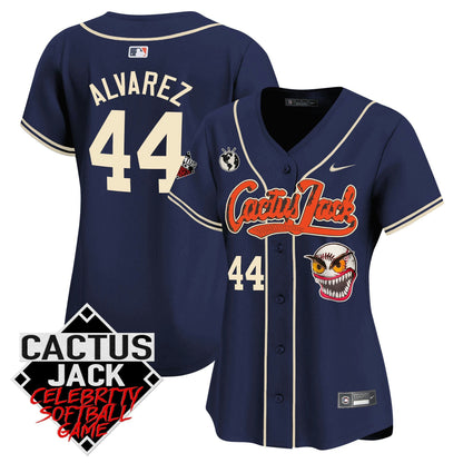 Camisa MLB Women’s Cactus Jack Celebrity Softball Game Patch Vapor Premier Limited Jersey