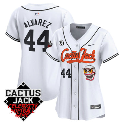 Camisa MLB Women’s Cactus Jack Celebrity Softball Game Patch Vapor Premier Limited Jersey