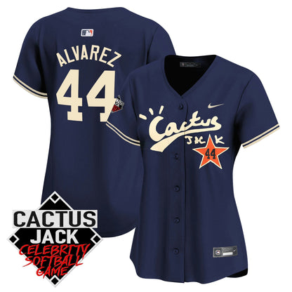 Camisa MLB Women’s Cactus Jack Celebrity Softball Game Patch Vapor Premier Limited Jersey V2