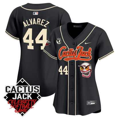 Camisa MLB Women’s Cactus Jack Celebrity Softball Game Patch Vapor Premier Limited Jersey