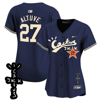 Camisa MLB Women’s Cactus Jack Patch Vapor Premier Limited Jersey V2