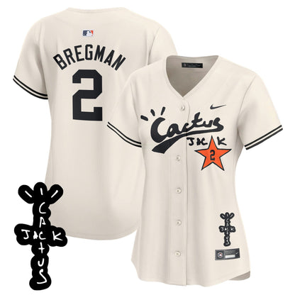 Camisa MLB Women’s Cactus Jack Patch Vapor Premier Limited Jersey V2