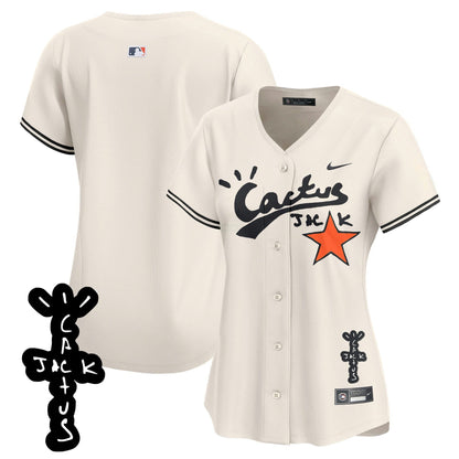 Camisa MLB Women’s Cactus Jack Patch Vapor Premier Limited Jersey V2