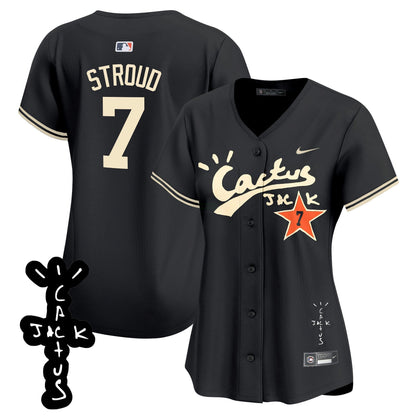 Camisa MLB Women’s Cactus Jack Patch Vapor Premier Limited Jersey V2