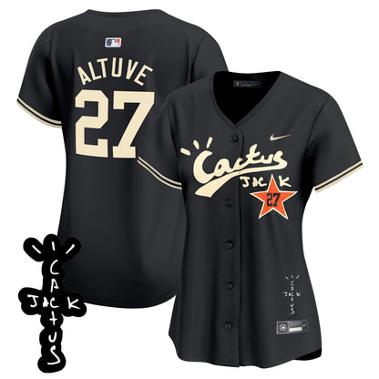 Camisa MLB Women’s Cactus Jack Patch Vapor Premier Limited Jersey V2