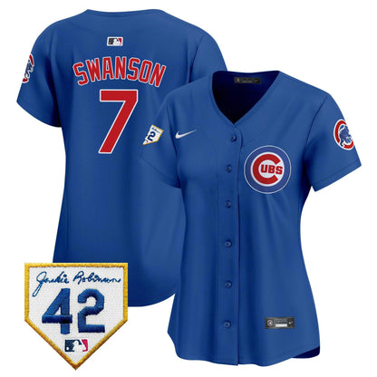 Camisa MLB Women’s Chicago Jackie Robinson Patch Vapor Premier Limited Jersey