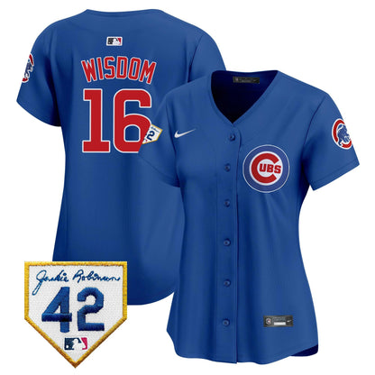 Camisa MLB Women’s Chicago Jackie Robinson Patch Vapor Premier Limited Jersey
