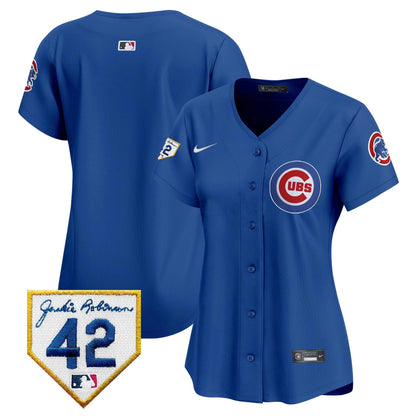 Camisa MLB Women’s Chicago Jackie Robinson Patch Vapor Premier Limited Jersey