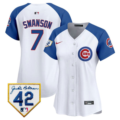 Camisa MLB Women’s Chicago Jackie Robinson Patch Vapor Premier Limited Jersey