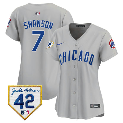 Camisa MLB Women’s Chicago Jackie Robinson Patch Vapor Premier Limited Jersey