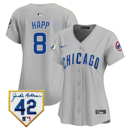 Camisa MLB Women’s Chicago Jackie Robinson Patch Vapor Premier Limited Jersey
