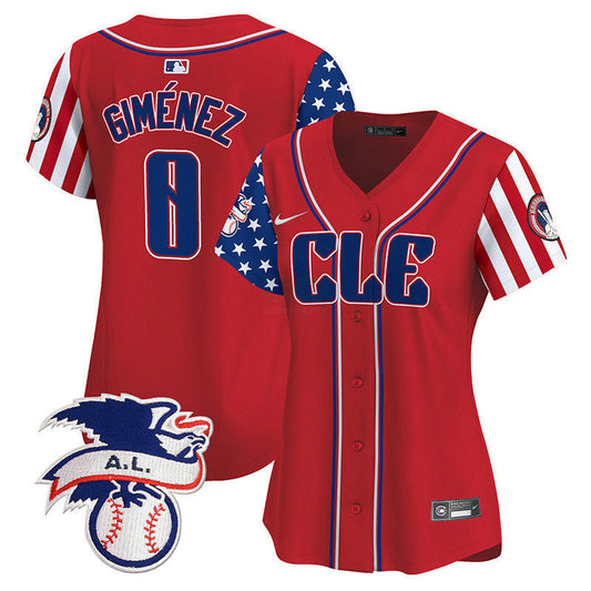 Camisa MLB Women’s Cleveland 2024 Fourth of July Vapor Premier Limited Jersey