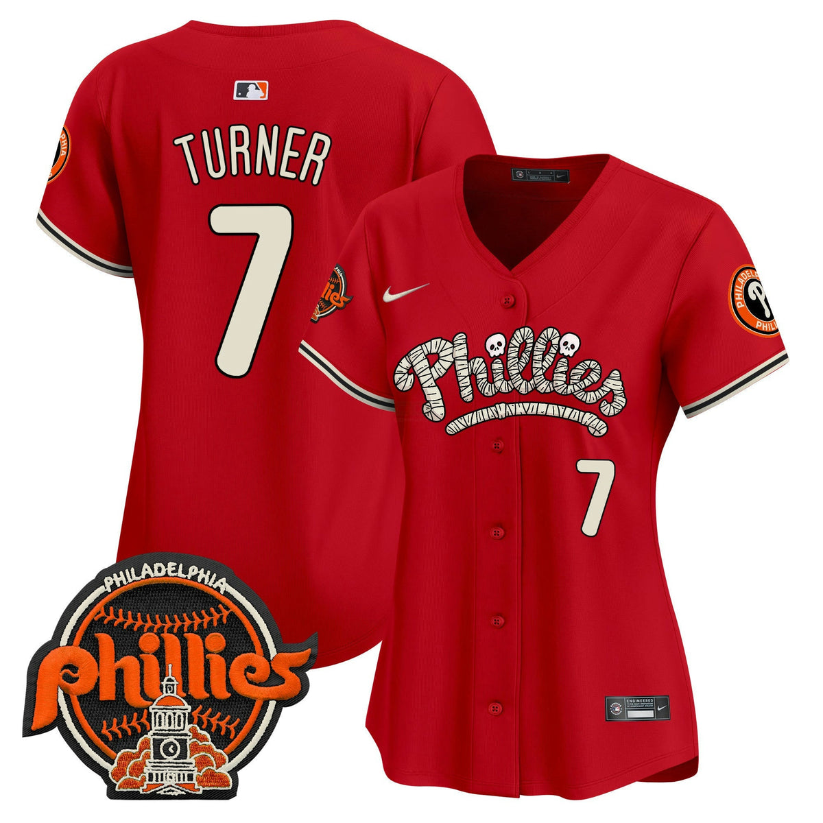 Camisa MLB Philadelphia Phillies Women’s Halloween Vapor Premier Limited Jersey