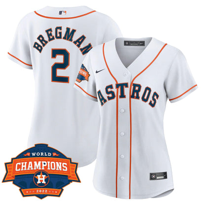 Camisa MLB Women’s Houston 2022 World Series Champions Patch Limited Jersey