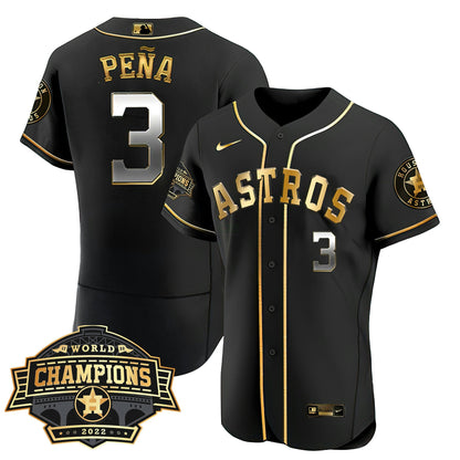 Camisa MLB Women’s Houston 2022 World Series Champions Patch Limited Jersey