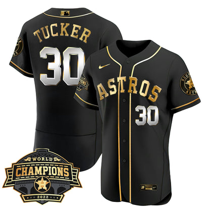 Camisa MLB Women’s Houston 2022 World Series Champions Patch Limited Jersey