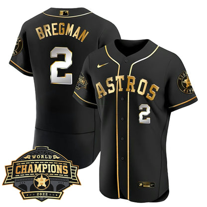 Camisa MLB Women’s Houston 2022 World Series Champions Patch Limited Jersey