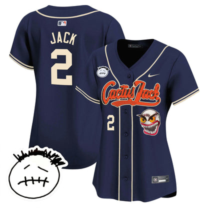 Camisa MLB Women’s Houston Cactus Jack Patch Vapor Premier Limited Jersey V3 – Stitched