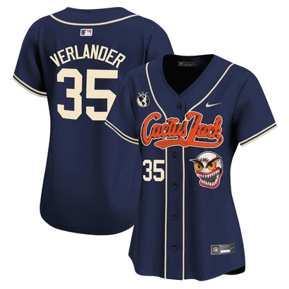 Camisa MLB Women’s Houston Cactus Jack Vapor Premier Limited Jersey – Stitched