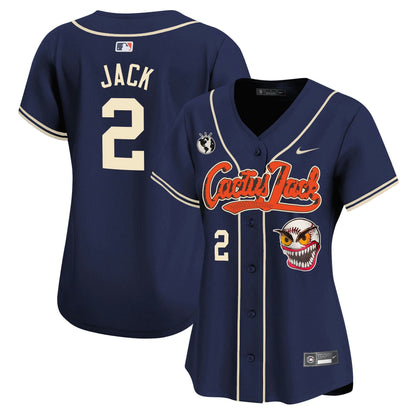 Camisa MLB Women’s Houston Cactus Jack Vapor Premier Limited Jersey – Stitched